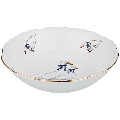 Салатник "Гуси" 19*19*5 см - фото 295735