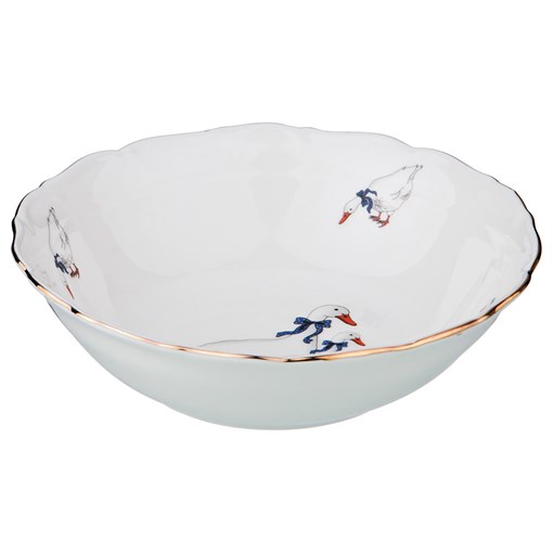 Салатник "Гуси" 16*16*5 см - фото 295738