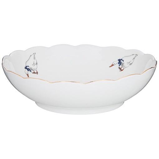 Салатник "Гуси" 19.5*19.5*5 см - фото 295816