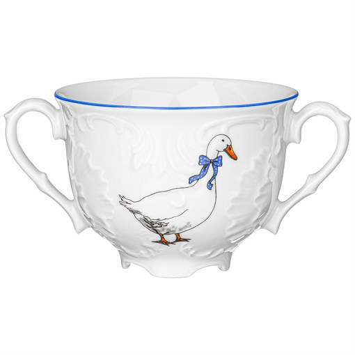 Бульонная чашка рококо "Гуси" 330 мл мал.уп. 6шт без упак - фото 297399