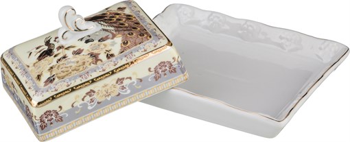 Маслёнка lefard "Павлин" 15*13*9 см - фото 297550