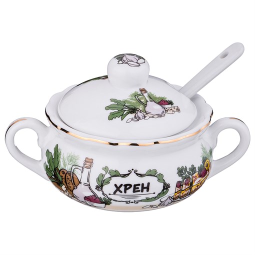 Соусник с крышкой объем 75 мл D=7 см H=6,5 см - фото 297616