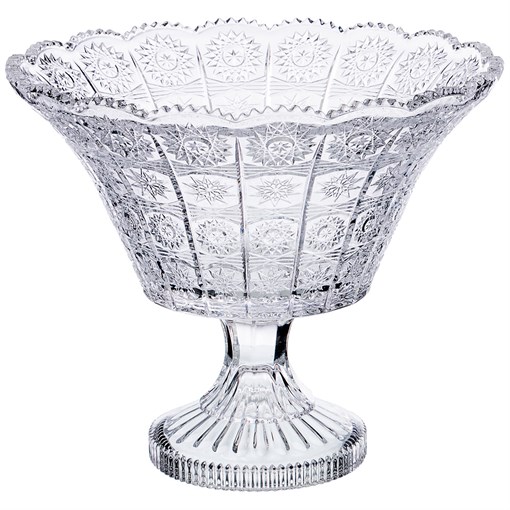 Фруктовница на ножке "Muza crystal" D=23,5 см H=20 см - фото 297742