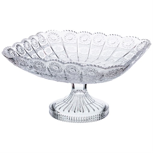 Фруктовница на ножке "Muza crystal" 28*28*16 см - фото 297749