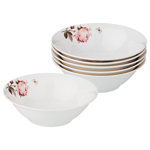 Набор салатников "Мэрибель" из 6  шт D=14 см H=4,5 см - фото 301349