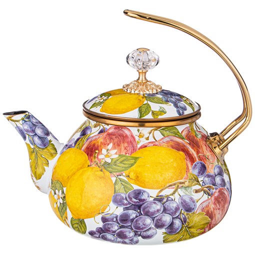 Чайник эмалированный agness, серия фландрия 2,2л - фото 304410