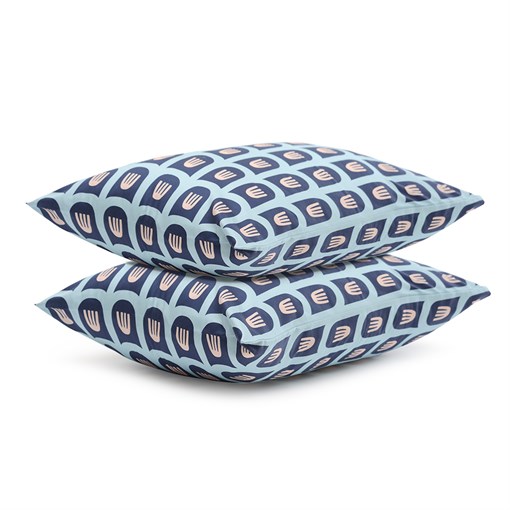 Набор из двух наволочек из сатина с принтом blossom time из коллекции cuts&pieces, 50х70 см - фото 312481