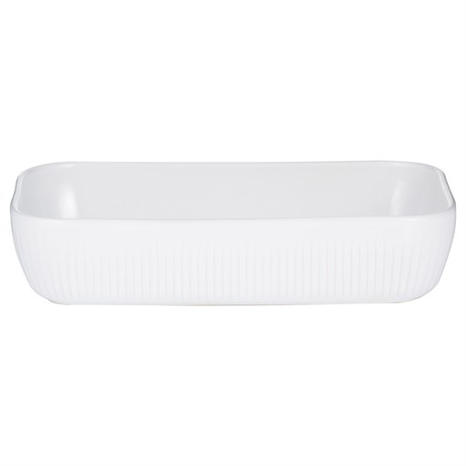 Блюдо для запекания linear прямоугольное 30х20 см белое - фото 314432