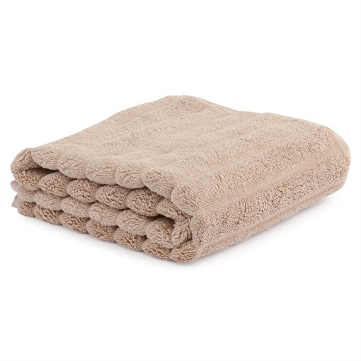 Полотенце для рук waves бежевого цвета из коллекции essential, 50х90 см - фото 325431