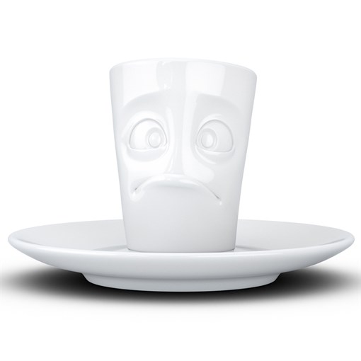 Кофейная чашка с блюдцем tassen buffled 80 мл белая - фото 327018