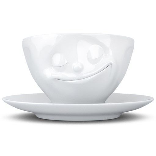 Чайная пара tassen happy 200 мл белая - фото 327048