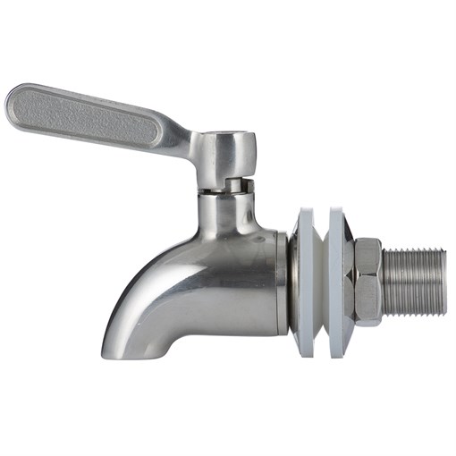 Кран для диспенсера стальной - фото 328538