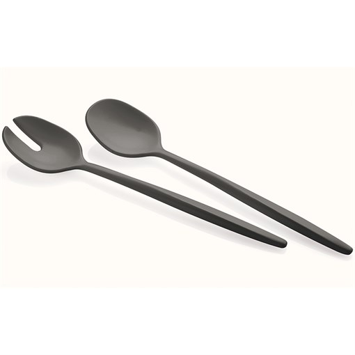 Приборы для салата tierra, черные, 2 шт. - фото 328664