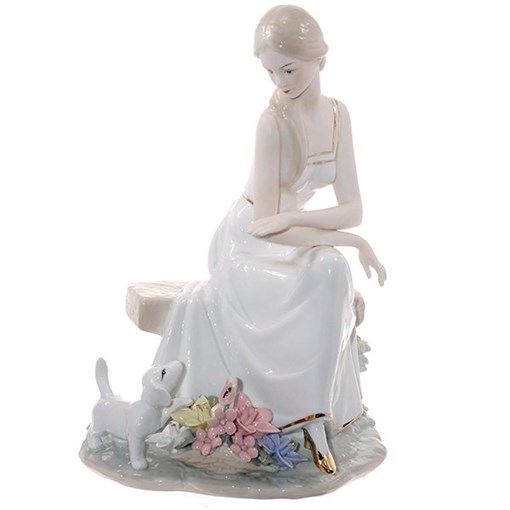 Фигурка декоративная "Девушка", L18 W14 H27 см - фото 330666