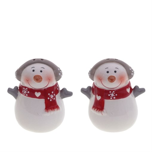 Емкость для специй "Снеговик меломан", набор из 2-х шт, L6,5 W5 H7,5 см - фото 330753