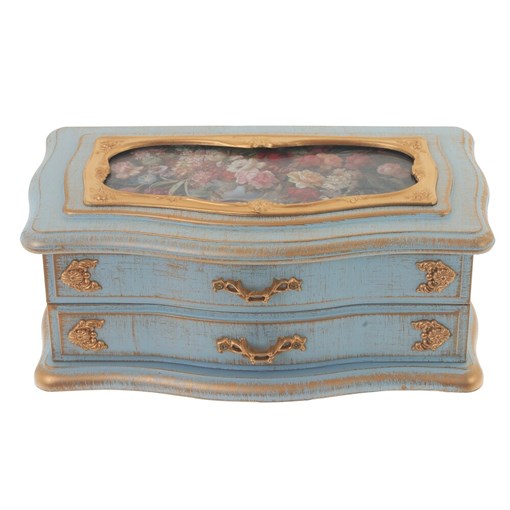 Шкатулка для украшений музыкальная, L22 W12 H9 см - фото 330952