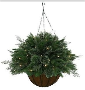 Кашпо хвойное с подсветкой, 50 LEDламп, 200 в., (3хАА не прилаг.), L52 W52 H76 см - фото 331058