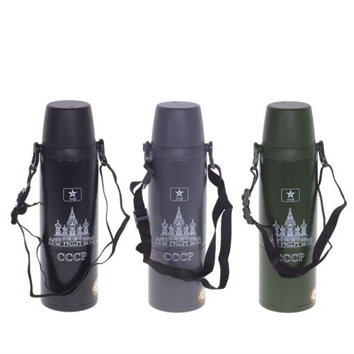 Термос, 1000 мл, L8,5 W8,5 H29 см, (сохр.t до 12 часов), 3в. - фото 333251