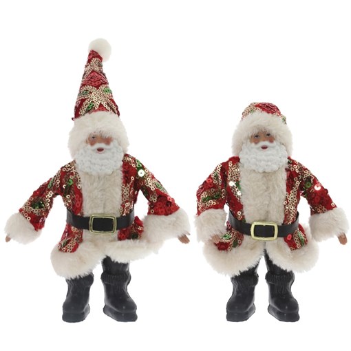 Дед Мороз, L12 W4 H24 см (без колпака Н17 см), 2в. - фото 335169