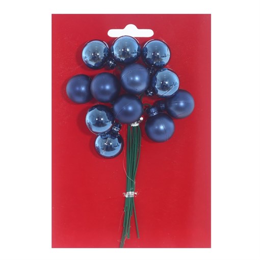 Изделие декоративное "Ягоды", набор из 12 шт (20мм), L2 W2 H15 см - фото 335315