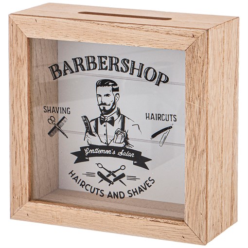 Копилка для мужчин "Barbershop" 15*5*15 см - фото 345906