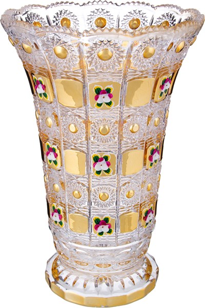Ваза "Lefard gold glass" D=17 см H=25 см - фото 346802