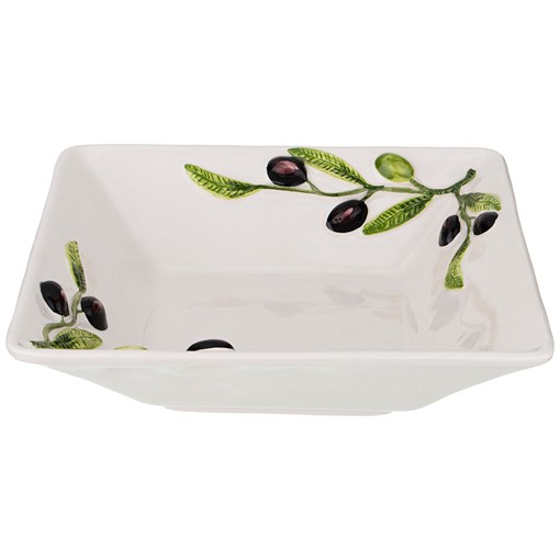 Салатник квадратный "Оливки" 25х25 см - фото 348828