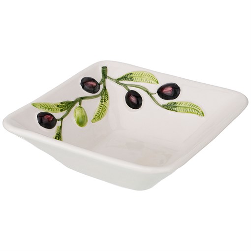 Салатник квадратный "Оливки" 18х18 см - фото 348831