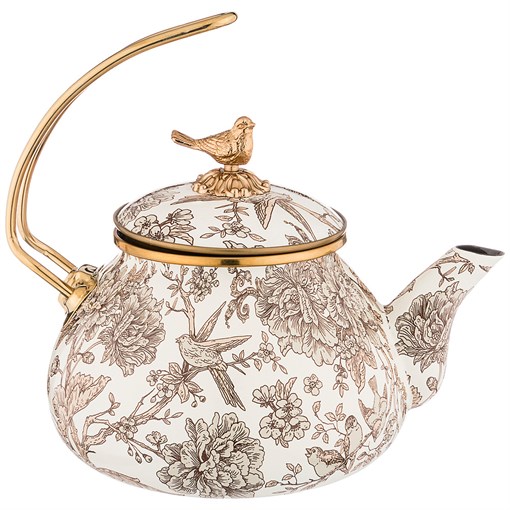 Чайник эмалированный agness, серия royal garden 2,2л подходит для индукцион.плит - фото 352843