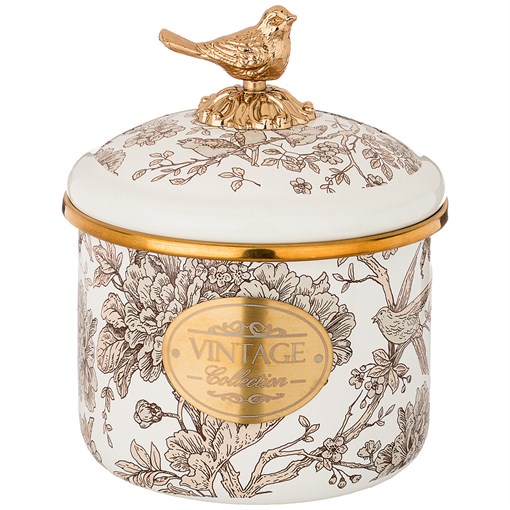Банка для сыпучих продуктов agness, серия royal garden 12 х 9 см / 1,0л - фото 352885