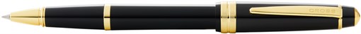 Ручка-роллер Cross Bailey Light Polished Black Resin and Gold Tone - фото 353715