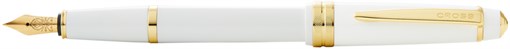 Перьевая ручка Cross Bailey Light Polished White Resin and Gold Tone, перо F - фото 353723