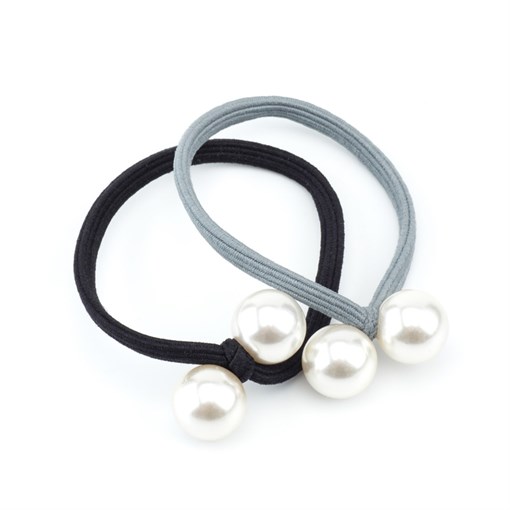 Резинки для волос Dewal Beauty цветные, с бусинками , midi (2 шт.) - фото 354117