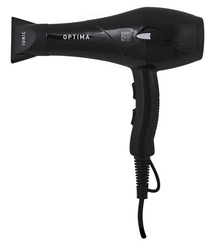 Фен DEWAL BEAUTY Optima Black, черный, 2200 Вт, 1 насадка - фото 354218