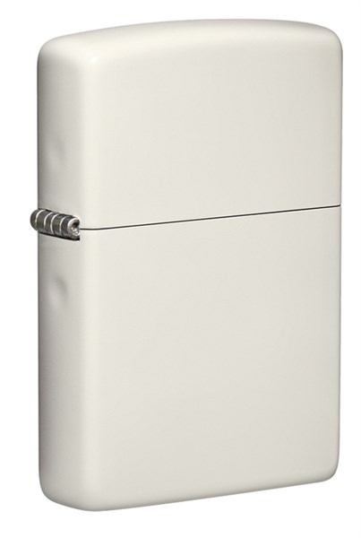 Зажигалка ZIPPO Classic с покрытием Glow In The Dark, латунь/сталь, белая, матовая, 38x13x57 мм - фото 354654