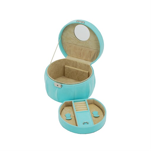 Шкатулка для украшений Jardin D'Ete, цвет бирюзовый, 20 х 18 х 12,3 см - фото 354954