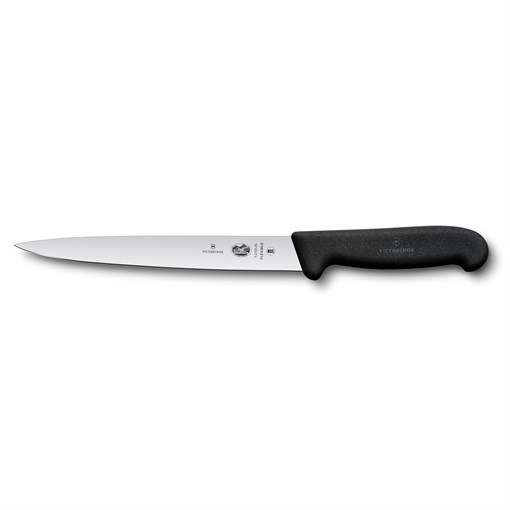Нож филейный VICTORINOX Fibrox с гибким лезвием 20 см, чёрный - фото 355561