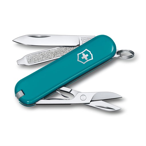 Нож-брелок VICTORINOX Classic SD Colors "Mountain Lake", 58 мм, 7 функций, тёмно-бирюзовый - фото 355766