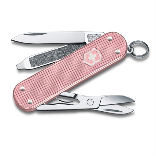 Нож-брелок VICTORINOX Classic SD Alox Colors "Cotton Candy", 58 мм, 5 функций, светло-розовый - фото 355817
