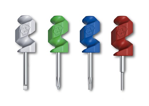 Набор из четырёх отверток для ножей Victorinox 84 мм, 85 мм, 91 мм, 111 мм, разноцветный, в блистере - фото 355972