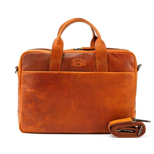 Сумка KLONDIKE DIGGER «Mavis», натуральная кожа цвета коньяк, 32 x 40 x 8 см - фото 356240