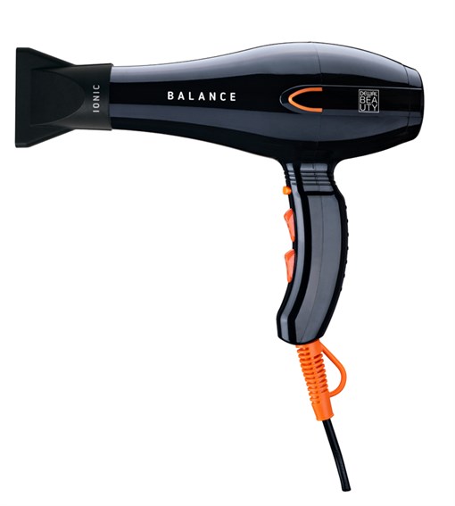 Фен DEWAL BEAUTY Balance Black, чёрный, 2200 Вт, ионизация, 1 насадка - фото 356321
