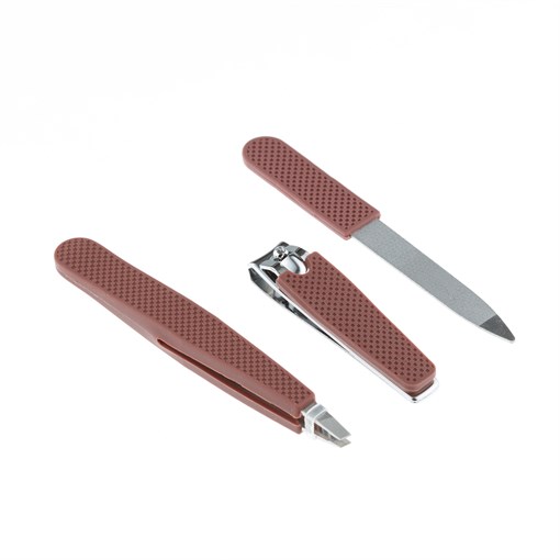 Набор Dewal Beauty маникюрный (щипчики для бровей, книпсер, пилка) - фото 356958