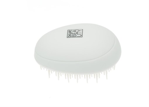 Щетка массажная Dewal Beauty серия"Прованс"с  пластиковым штифтом, овальная, кремовая - фото 356967