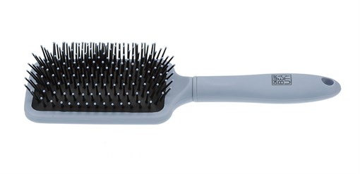 Щетка массажная Dewal Beauty серия "Прованс" с пластиковым штифтом, квадратная,лавандовая, 13 рядов - фото 357004