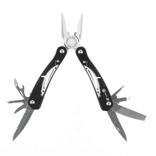 Мультитул Stinger, сталь/алюминий (серебристо-черный), 13 инструментов, нейлоновый чехол, коробка ка - фото 357304