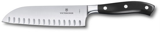 Нож сантоку VICTORINOX Grand Maitre, кованый, 17 см, чёрный - фото 357466