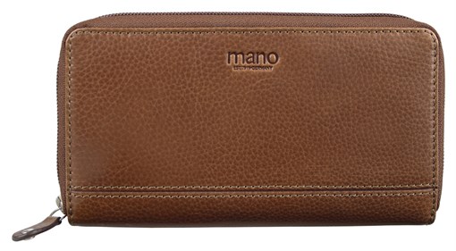 Кошелек Mano "Don Montez", натуральная кожа в коньячном цвете, 19 х 10,3 см - фото 357683