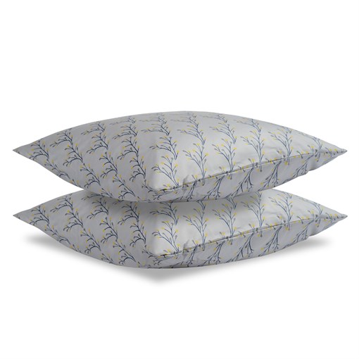 Набор из двух наволочек из сатина с принтом "Соцветие" из коллекции russian north, 70х70 см - фото 363448