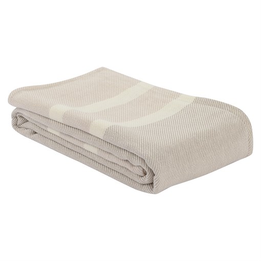 Покрывало базовое бежевого цвета из коллекции ethnic, 180х250 см - фото 364136